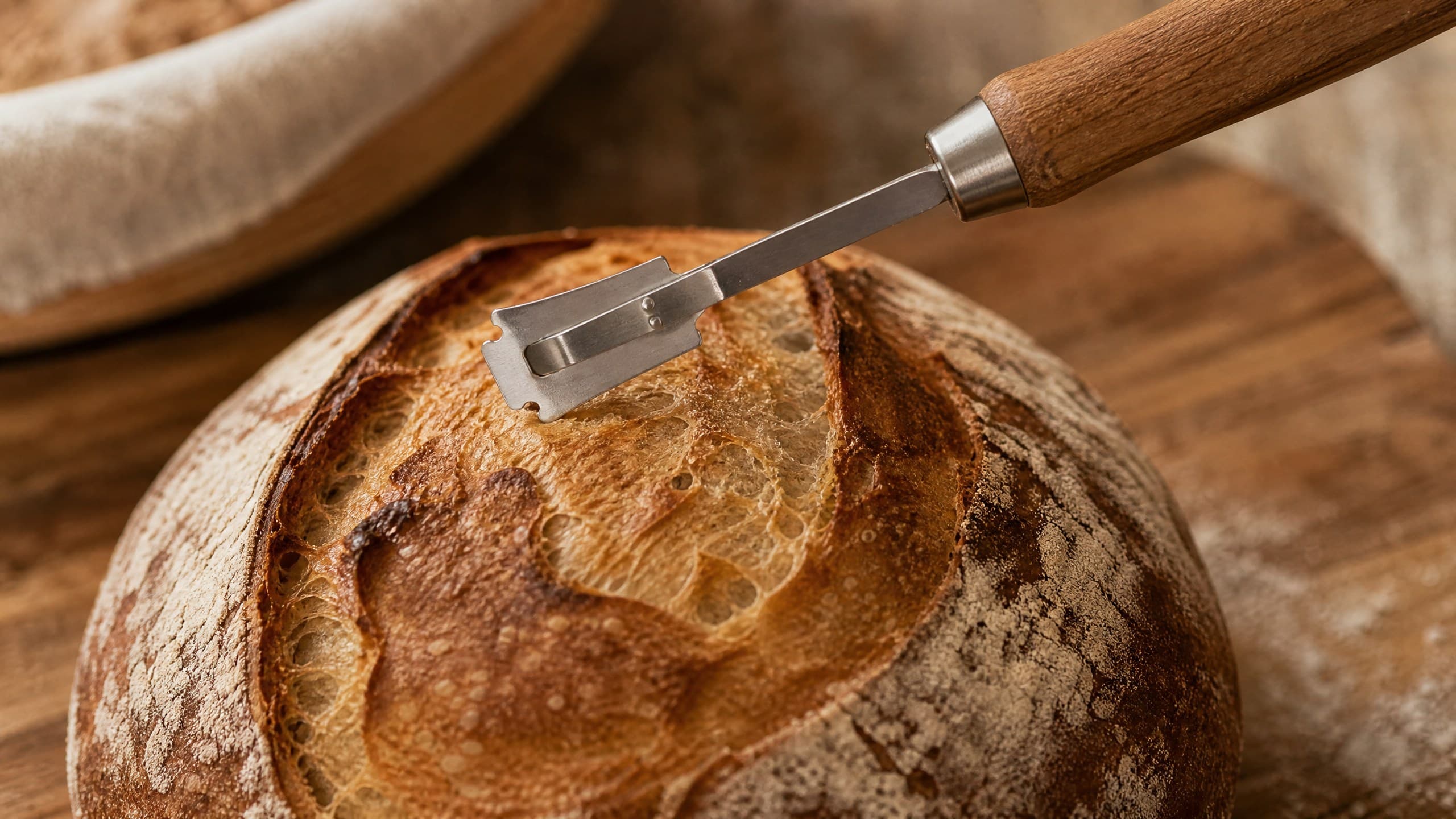 Best Bread Lame for Scoring Sourdough — gear photographed on a warm cream background