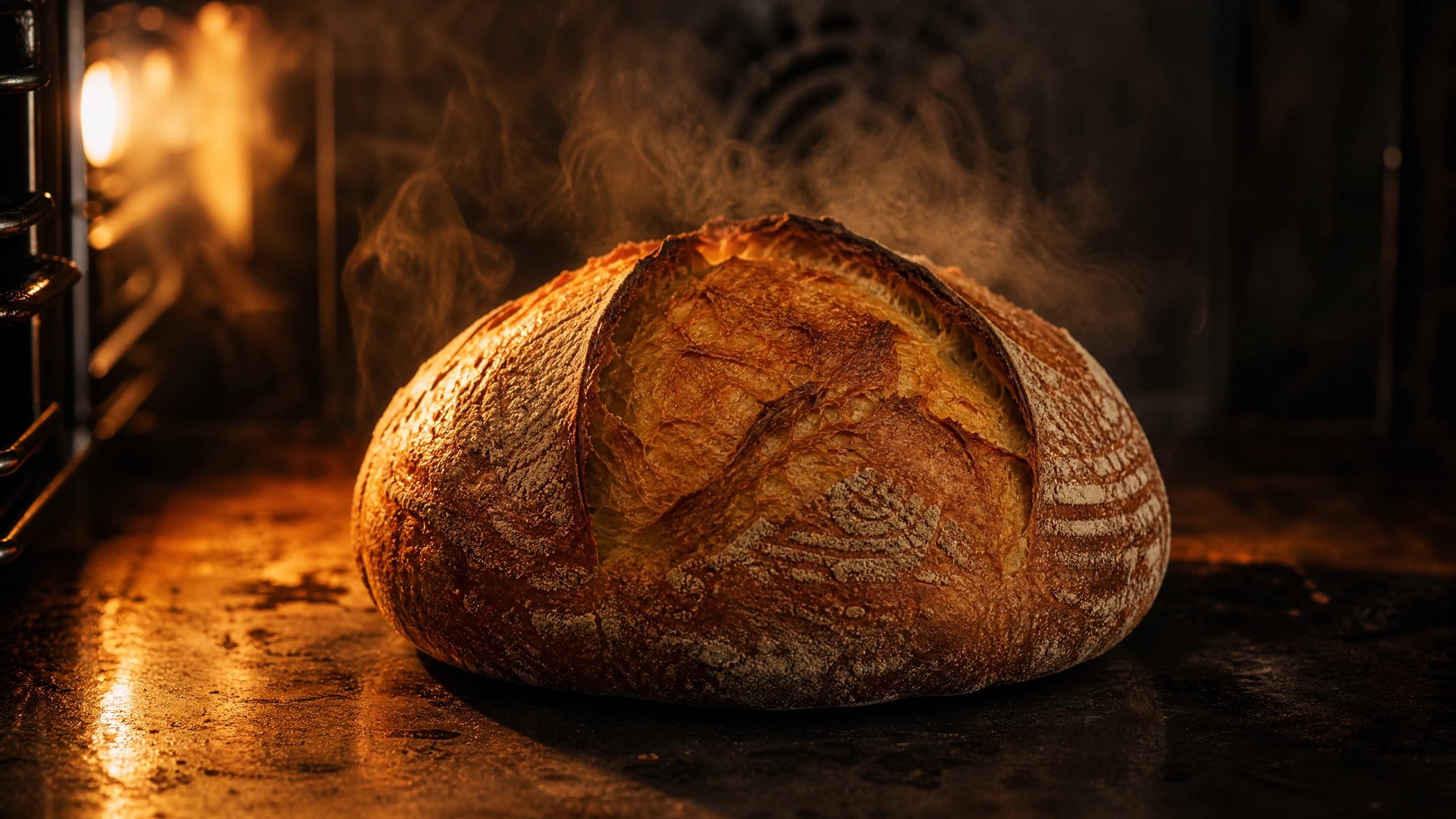 How to Bake Sourdough Without a Dutch Oven guide illustrated on a warm cream background
