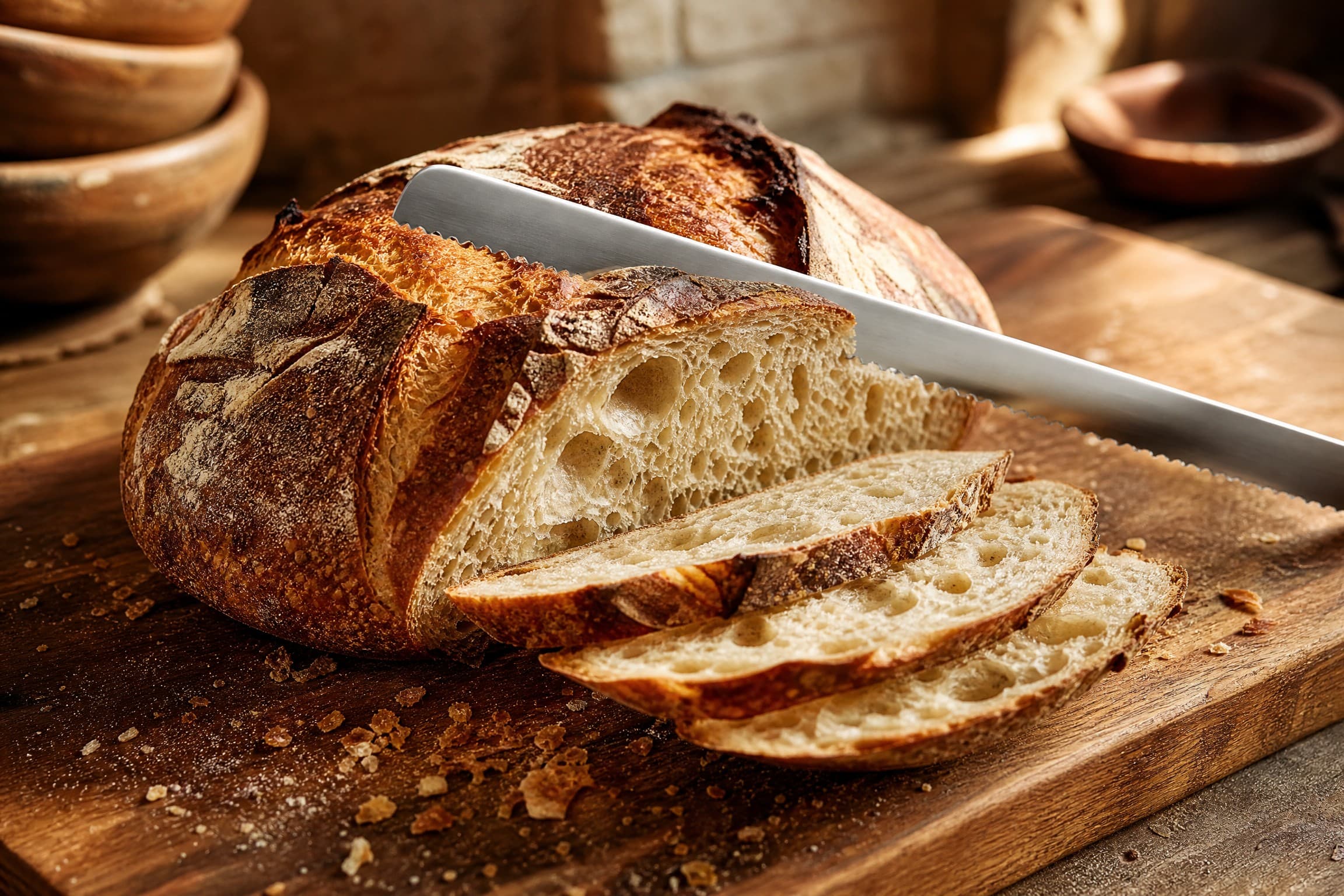 Best Bread Knife for Sourdough — gear photographed on a warm cream background