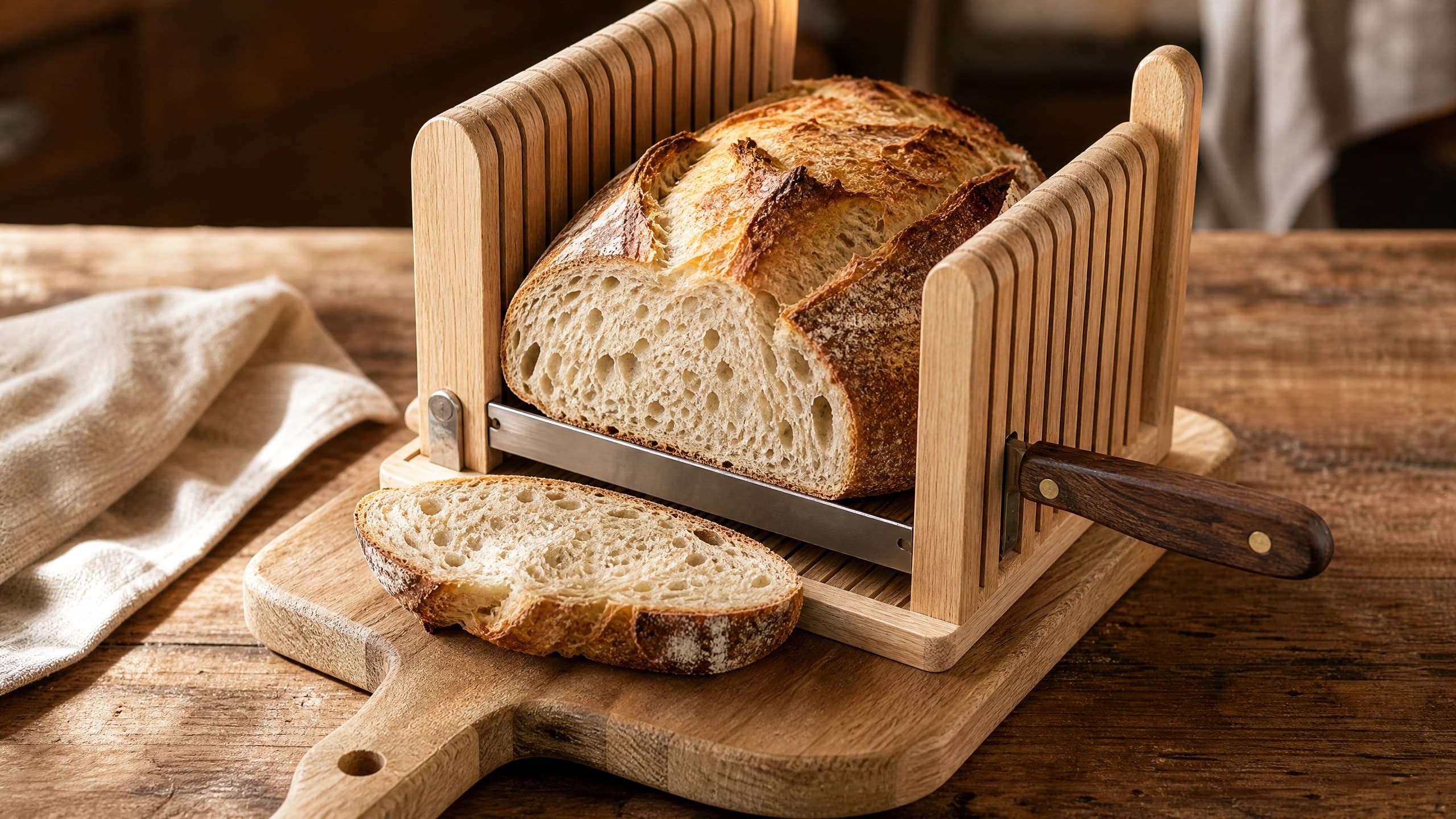 Best Bread Slicer for Even Sourdough Slices — gear photographed on a warm cream background