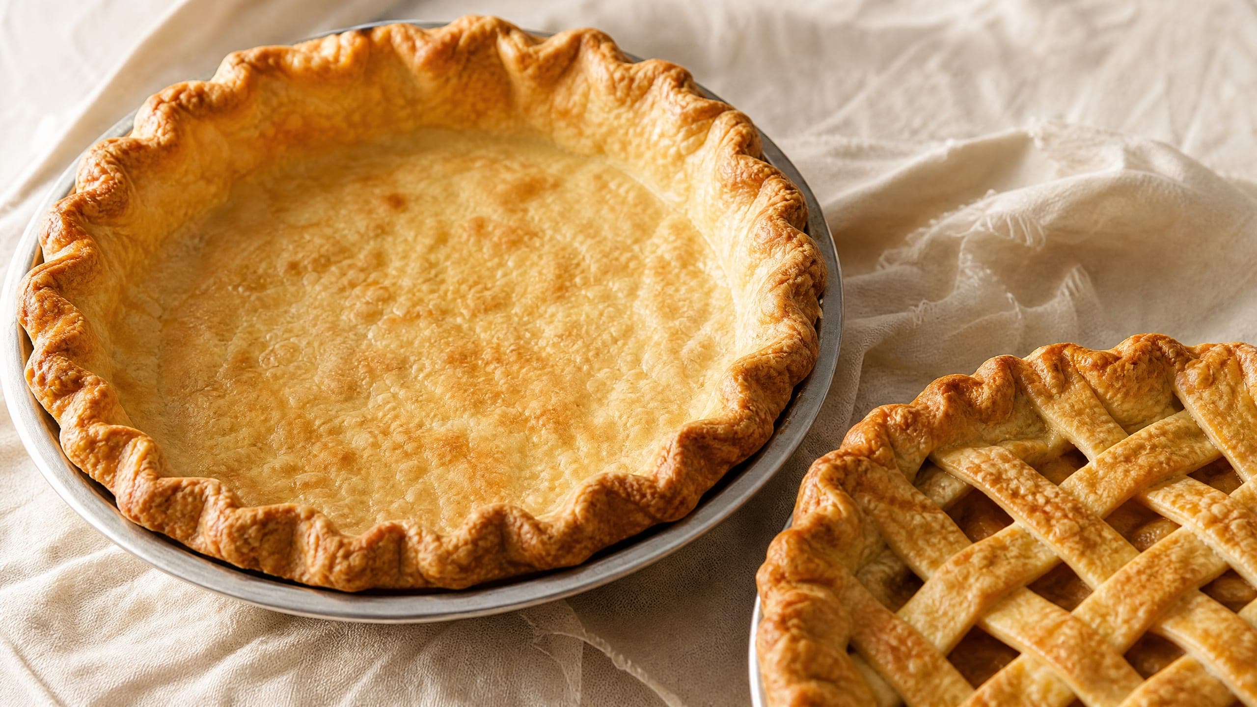 Warm sourdough discard pie crust made with sourdough discard