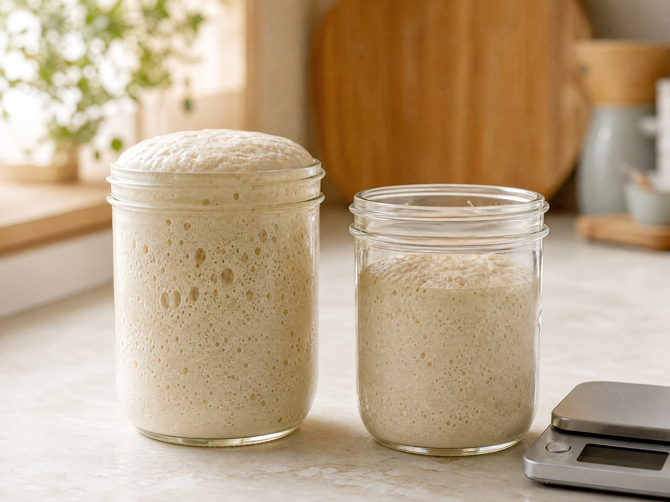 What Is a Levain? (And How It's Different From a Starter) guide illustrated on a warm cream background